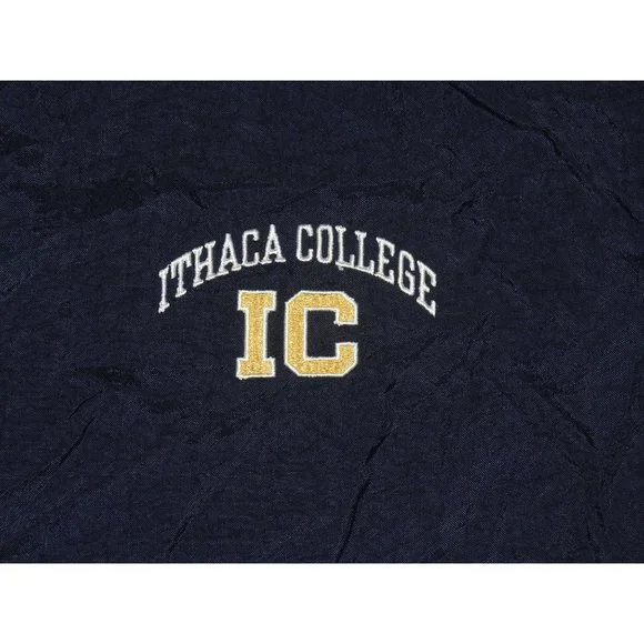 Vintage 1990s Ithica College Champion Pullover Cotton Lined Windbreaker Medium - Picture 2 of 10